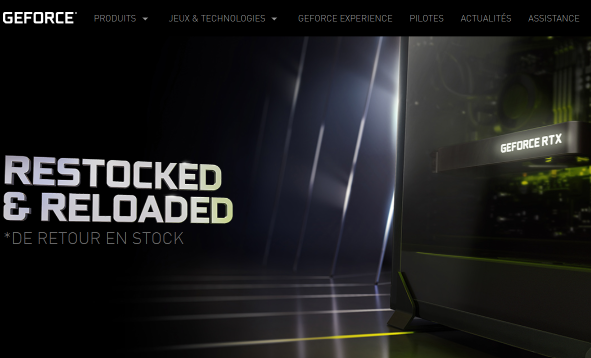 NVIDIA Restocked and Reloaded